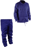 Simple Navy Blue Jacket and Trousers Suit
