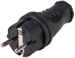 Rubber Schuko Plug 16A BS-163