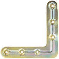 Window Corner Bracket Yellow Zinc-Plated / SN: 1008-88ZG; T: Single; d[mm]: 88x88x16x1