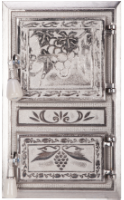 Monobloc Stove Door Grapes Nickel-Plated / h[mm]: 475; l[mm]: 295