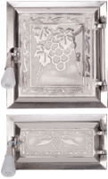 Stove Door + Ash Pan Grapes Nickel-Plated