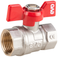 Ball Valve with Butterfly Handle F-F 1036