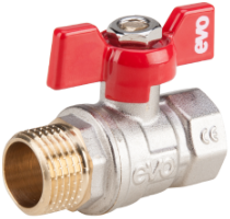 Ball Valve with Butterfly Handle F-M 1036