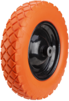 Wheelbarrow Polyurethane Wheel with Metal Rim, Straight Tread / M: 3.50-8; Lb[mm]: 102