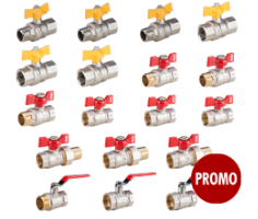 Sanitary Promo Pack 19/ 170 pcs / Ball Valve Butterfly+Lever