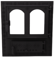 Fireplace Door with Ash Pan Romanian Motifs