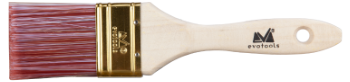Paint Brush with Wooden Handle and Synthetic Bristles