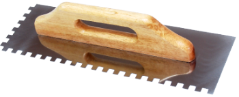 Notched Trowel with Wooden Handle EvoTools®