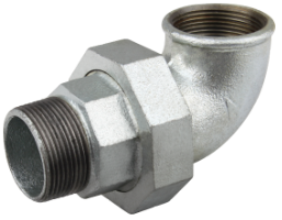 Galvanized Union Elbow 97 F-M EvoSanitary®