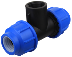 HDPE Tee Female Thread EvoSanitary®