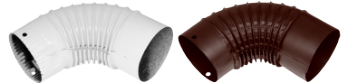 Enameled Elbow Pipe Economy / D[mm]: 130; T: White