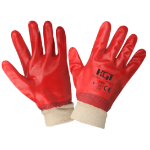 PVC Gloves with Textile Cuff