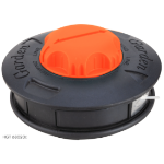 Brush cutter head with nylon line and quick feed A