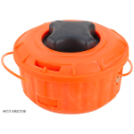 Brush cutter head with nylon line and quick feed C