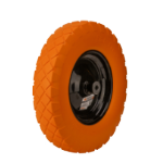 Wheelbarrow Polyurethane Wheel with Metal Rim, Straight Tread 7539