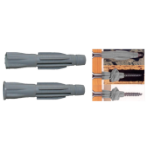 Universal nylon wall plug