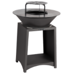 Metal Grill with Round Griddle 750mm