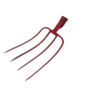 Forged Fork Red