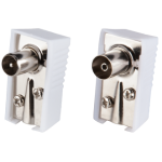 TV Cable Connectors 2 pcs Female + 2 pcs Male